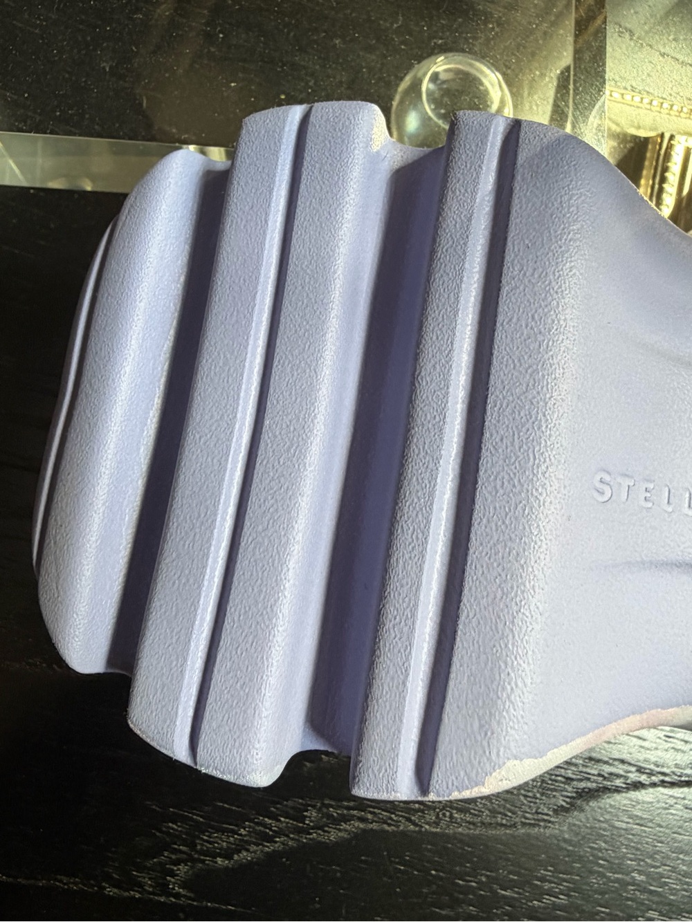 Stella McCartney Pastel Tie-Dye Foam Clogs in Lavender, Pink and Blue - Picture 12 of 16